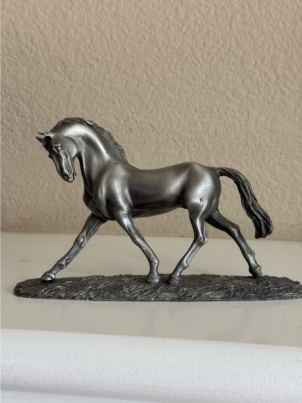 “The Royal Stallion,” Pewter Sculpture by Lorne Mc Kean,  Franklin Mint - 1983